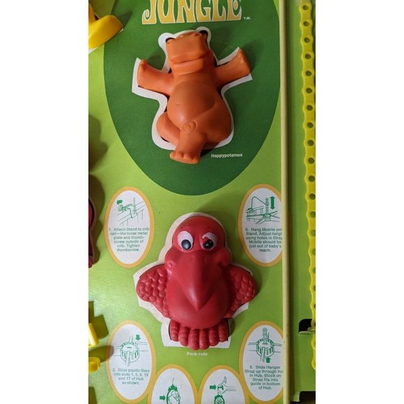 Vintage 1972 general mills fun jungle play-mobile Crib Mobile in the box rare! - Picture 9 of 12